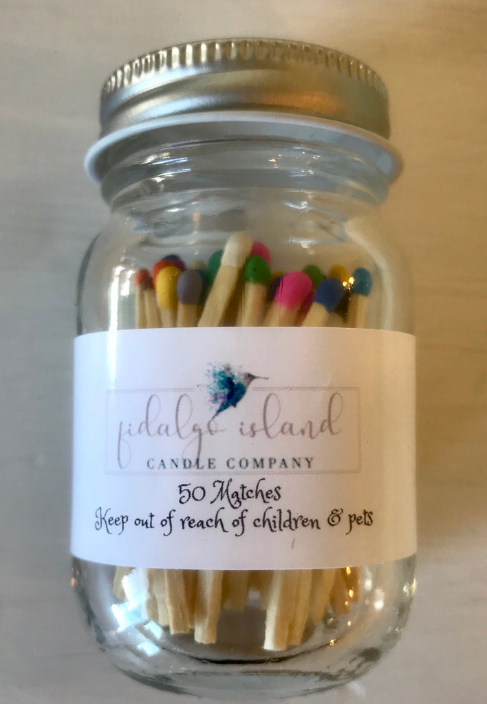 Multi colored matches – Fidalgo Island Candle Company